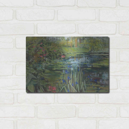 Luxe Metal Art 'Peaceful Pond' by Carol Rowan, Metal Wall Art,16x12