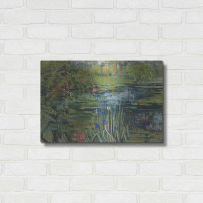 Luxe Metal Art 'Peaceful Pond' by Carol Rowan, Metal Wall Art,24x16