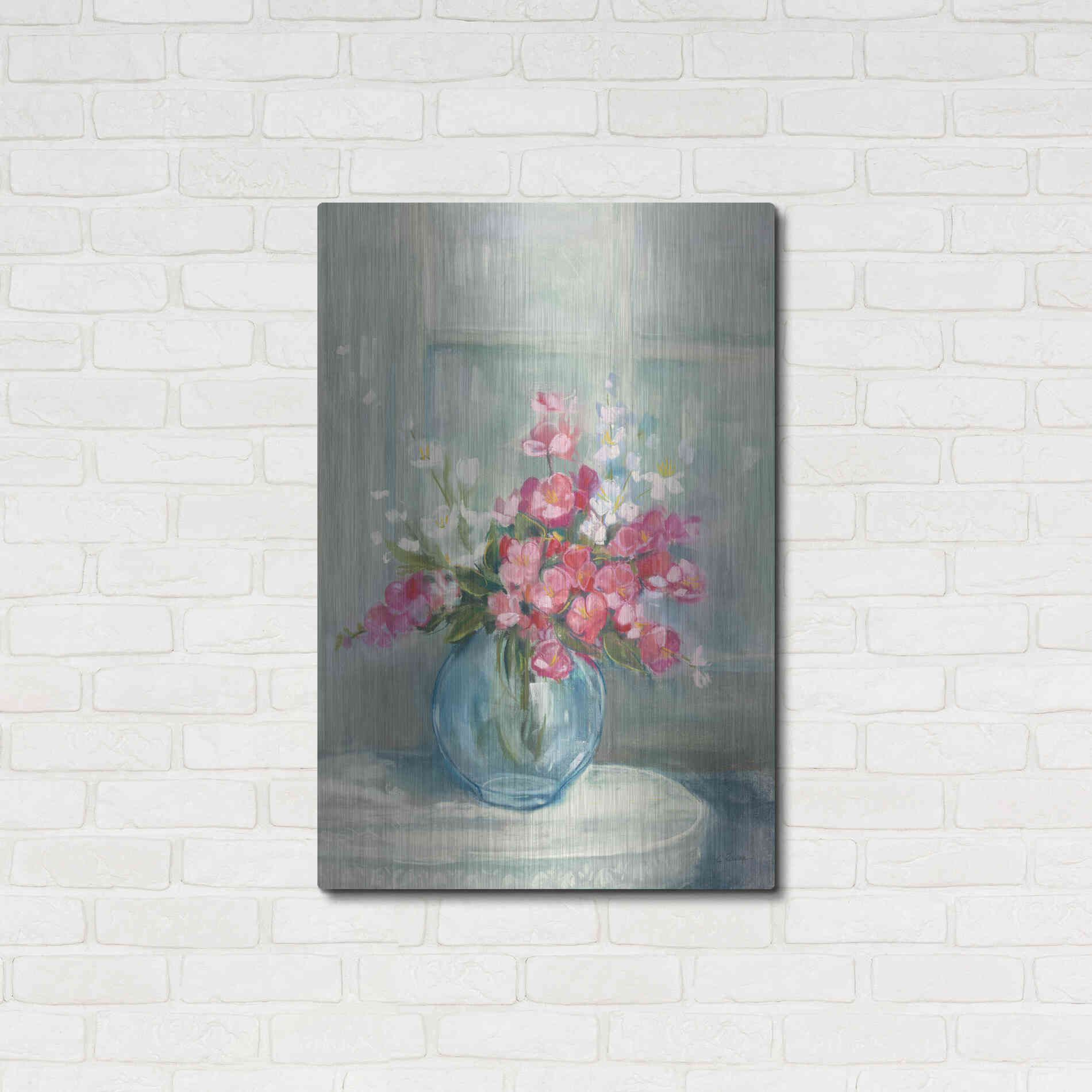 Luxe Metal Art 'Spring Bouquet I' by Carol Rowan, Metal Wall Art,24x36