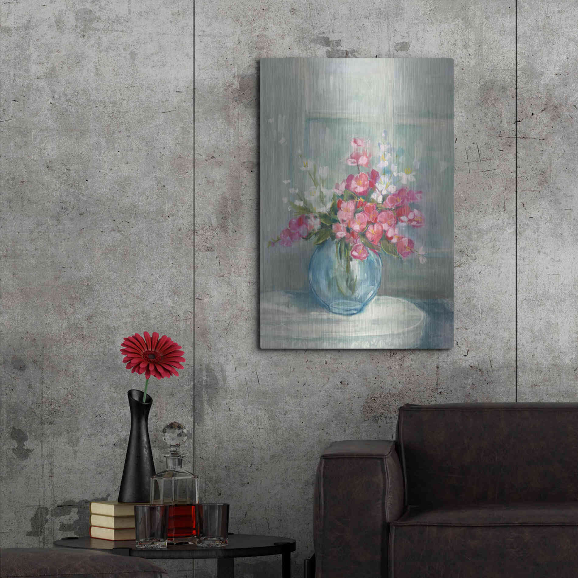 Luxe Metal Art 'Spring Bouquet I' by Carol Rowan, Metal Wall Art,24x36