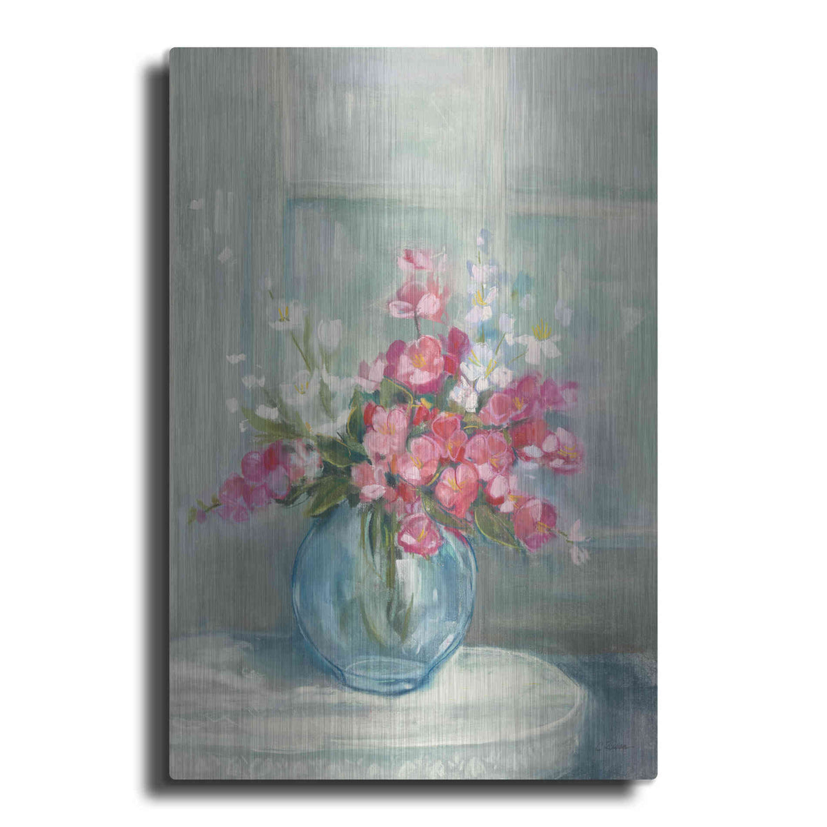 Luxe Metal Art 'Spring Bouquet I' by Carol Rowan, Metal Wall Art