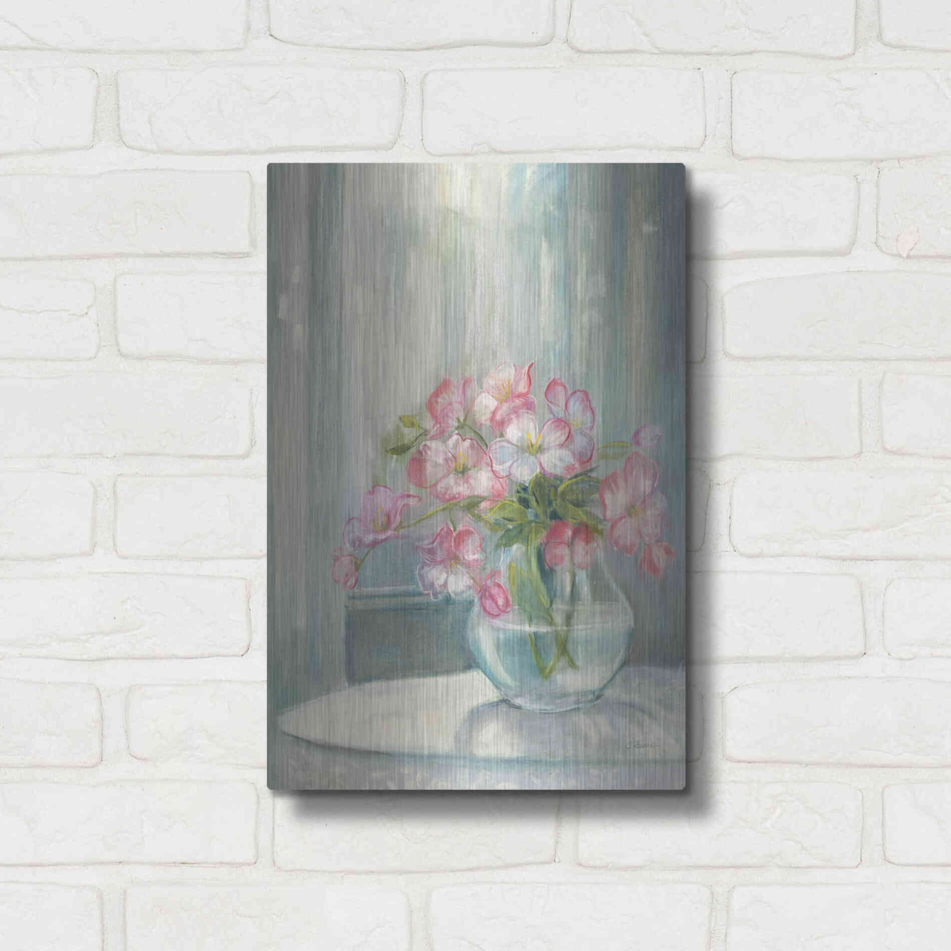 Luxe Metal Art 'Spring Bouquet II' by Carol Rowan, Metal Wall Art,12x16