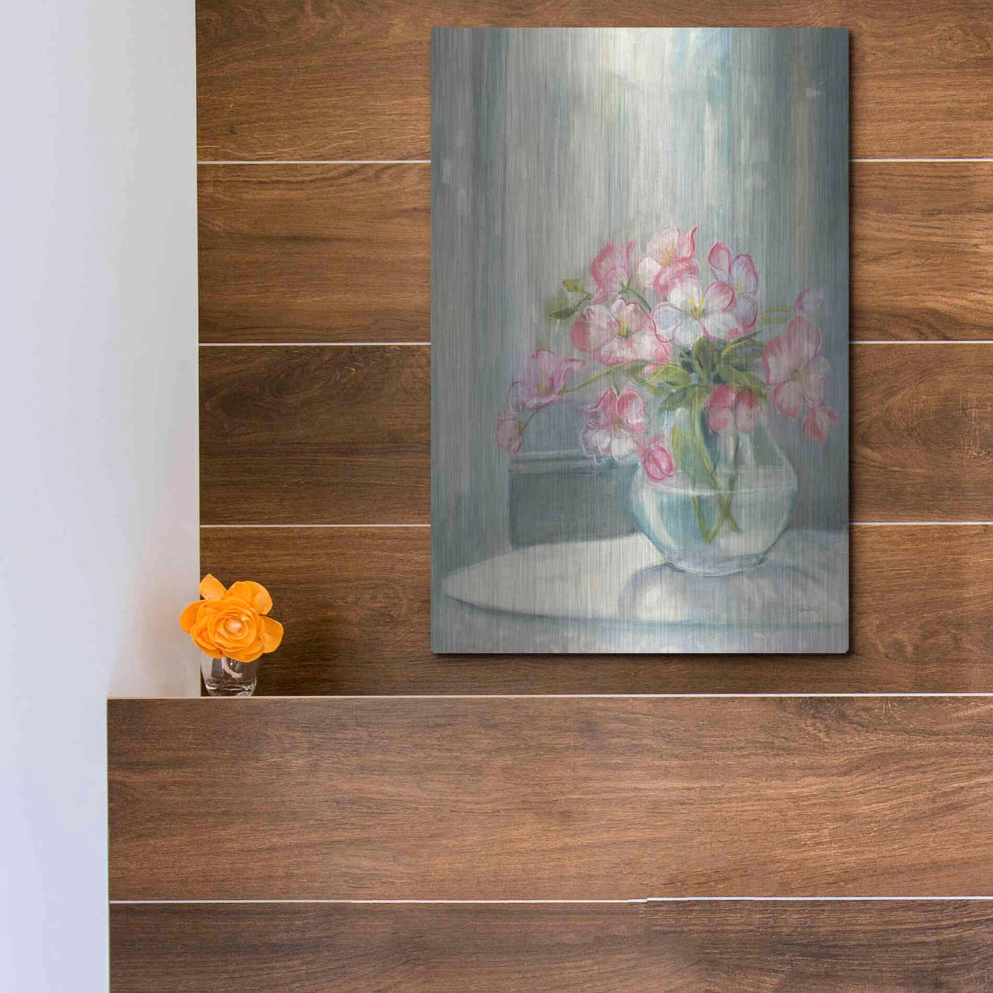 Luxe Metal Art 'Spring Bouquet II' by Carol Rowan, Metal Wall Art,12x16