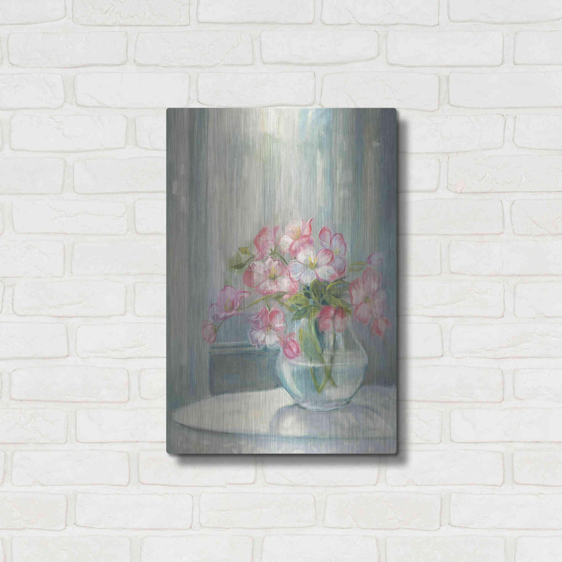 Luxe Metal Art 'Spring Bouquet II' by Carol Rowan, Metal Wall Art,16x24