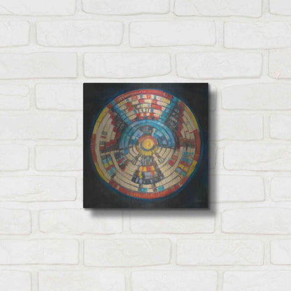 Luxe Metal Art 'Kachina Basket' by Carol Rowan, Metal Wall Art,12x12