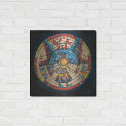 Luxe Metal Art 'Kachina Basket' by Carol Rowan, Metal Wall Art,24x24