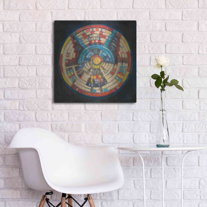 Luxe Metal Art 'Kachina Basket' by Carol Rowan, Metal Wall Art,24x24