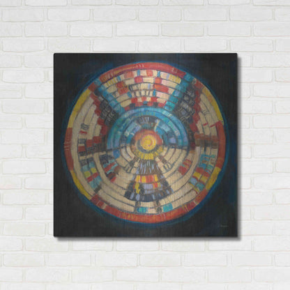 Luxe Metal Art 'Kachina Basket' by Carol Rowan, Metal Wall Art,36x36