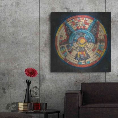 Luxe Metal Art 'Kachina Basket' by Carol Rowan, Metal Wall Art,36x36