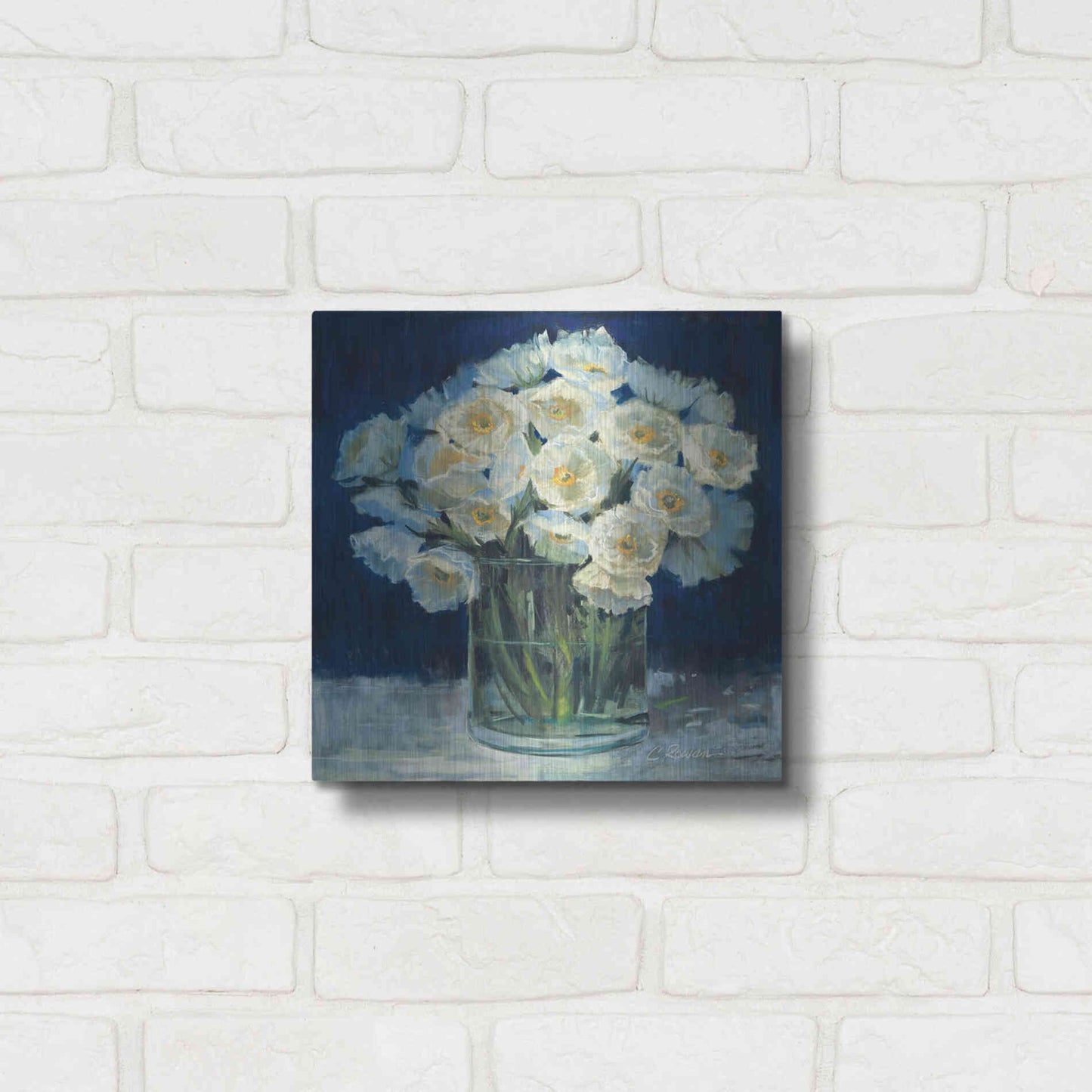 Luxe Metal Art 'Spring Twilight I V2' by Carol Rowan, Metal Wall Art,12x12