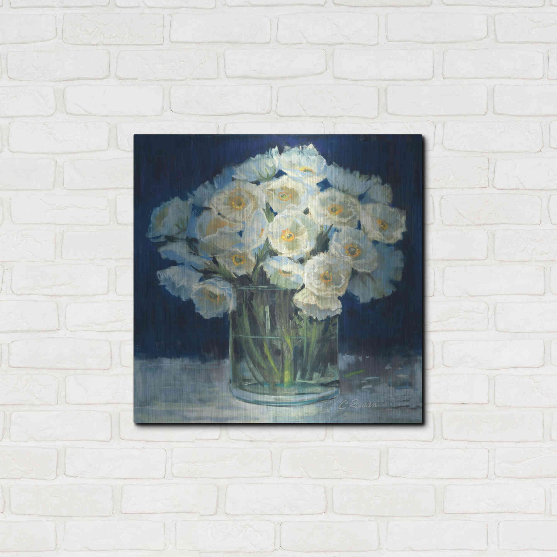 Luxe Metal Art 'Spring Twilight I V2' by Carol Rowan, Metal Wall Art,24x24