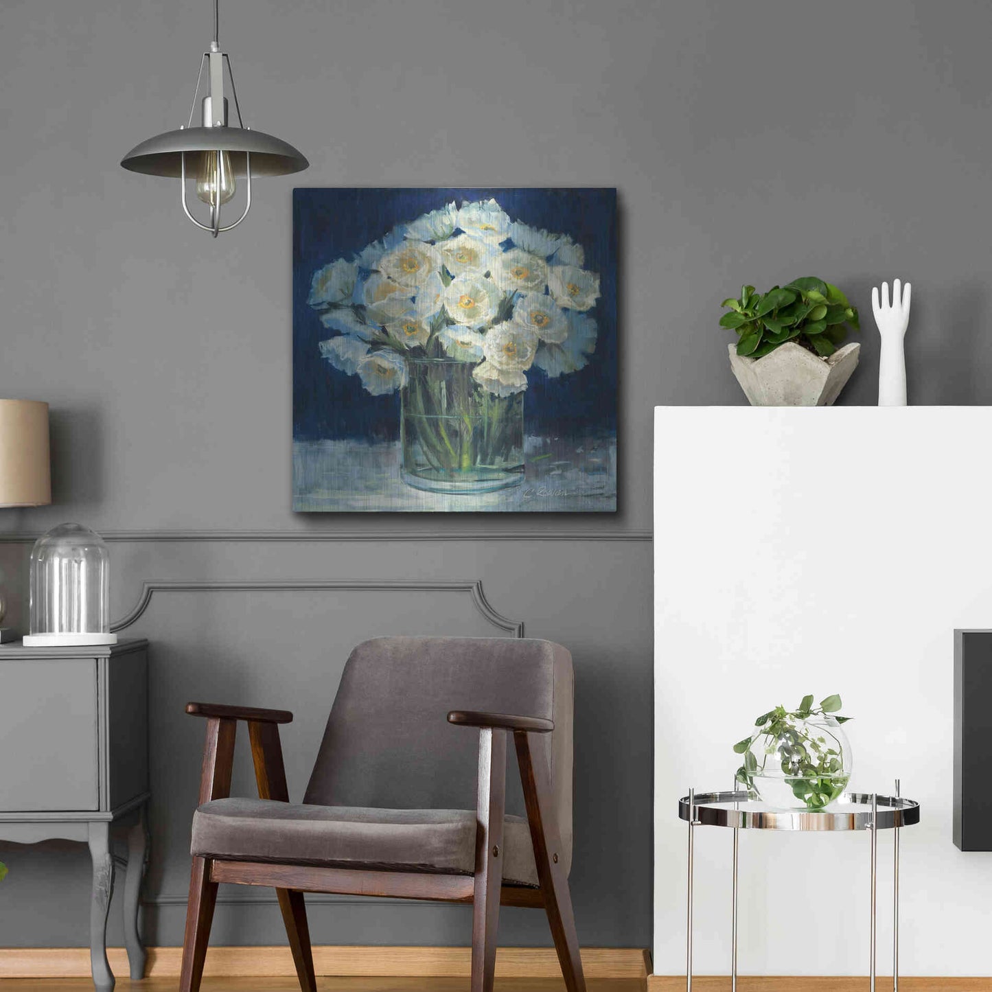 Luxe Metal Art 'Spring Twilight I V2' by Carol Rowan, Metal Wall Art,24x24