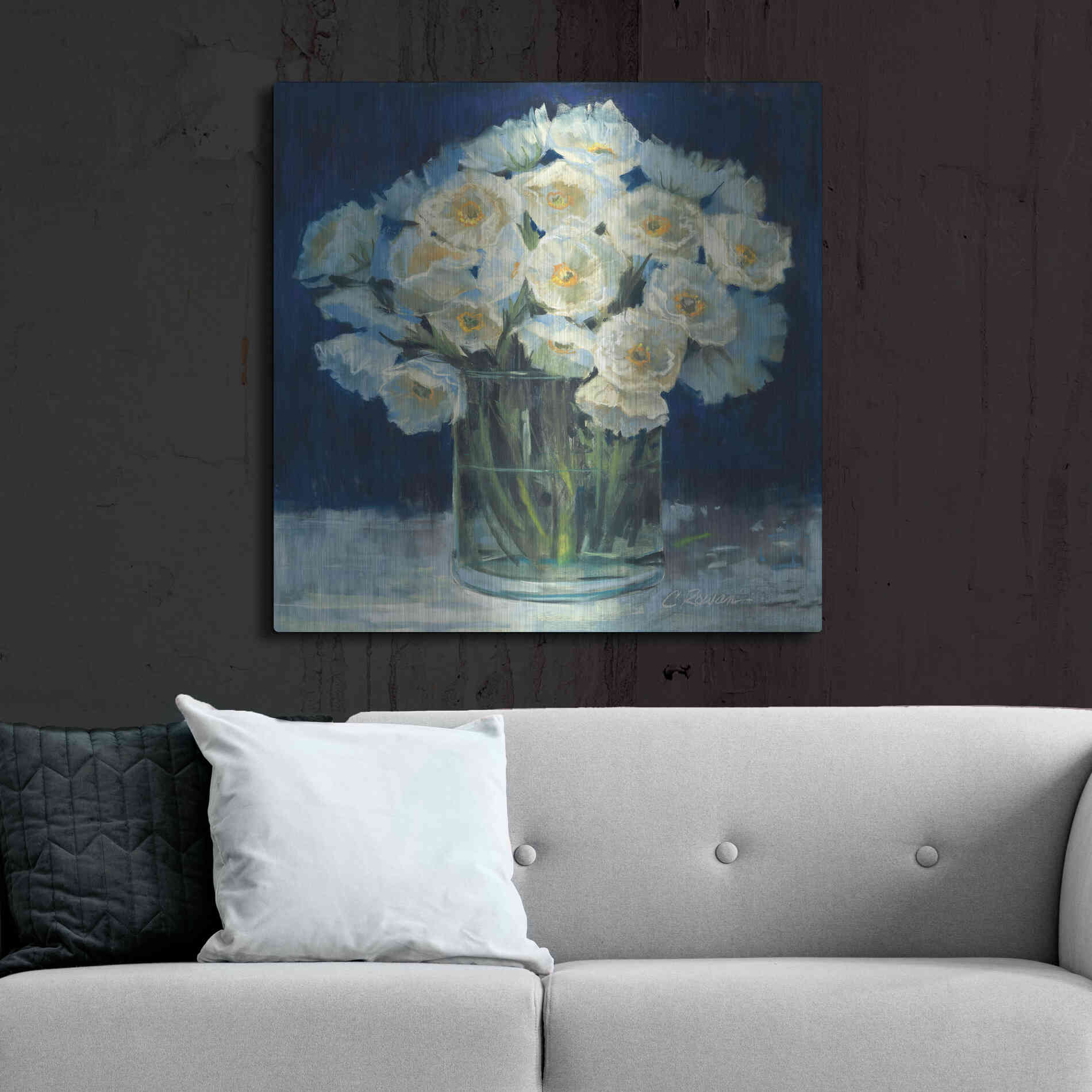 Luxe Metal Art 'Spring Twilight I V2' by Carol Rowan, Metal Wall Art,36x36