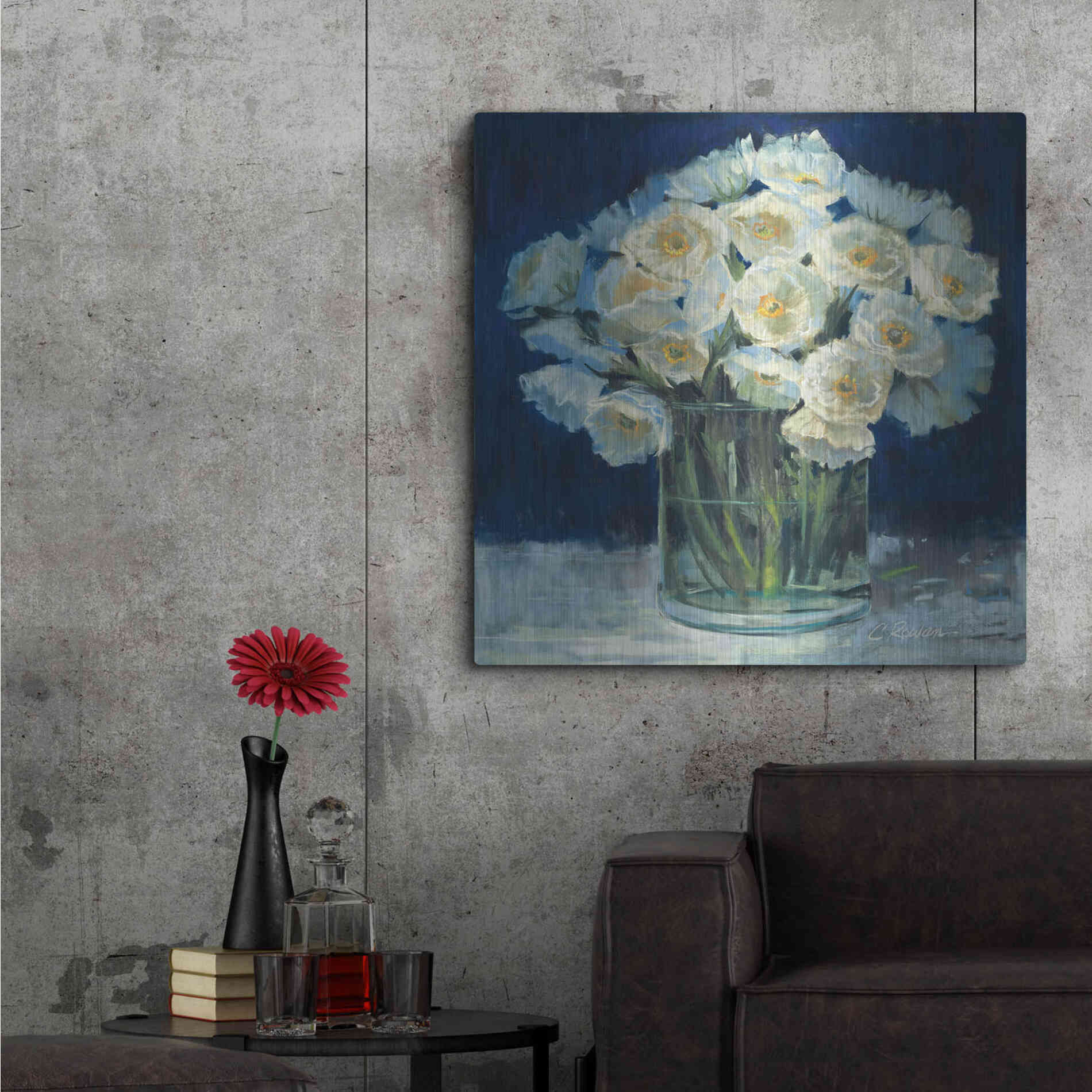 Luxe Metal Art 'Spring Twilight I V2' by Carol Rowan, Metal Wall Art,36x36