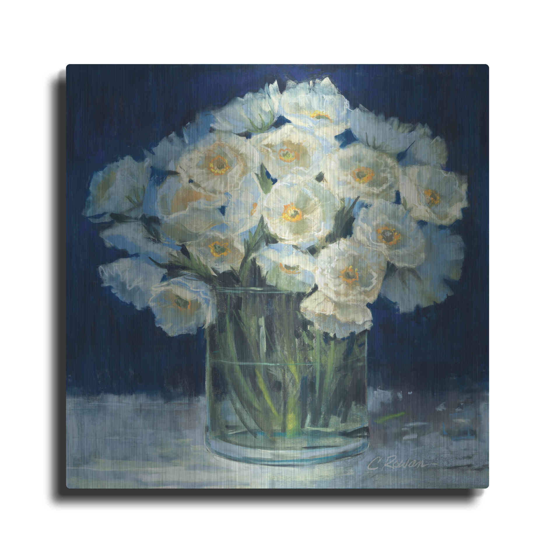 Luxe Metal Art 'Spring Twilight I V2' by Carol Rowan, Metal Wall Art