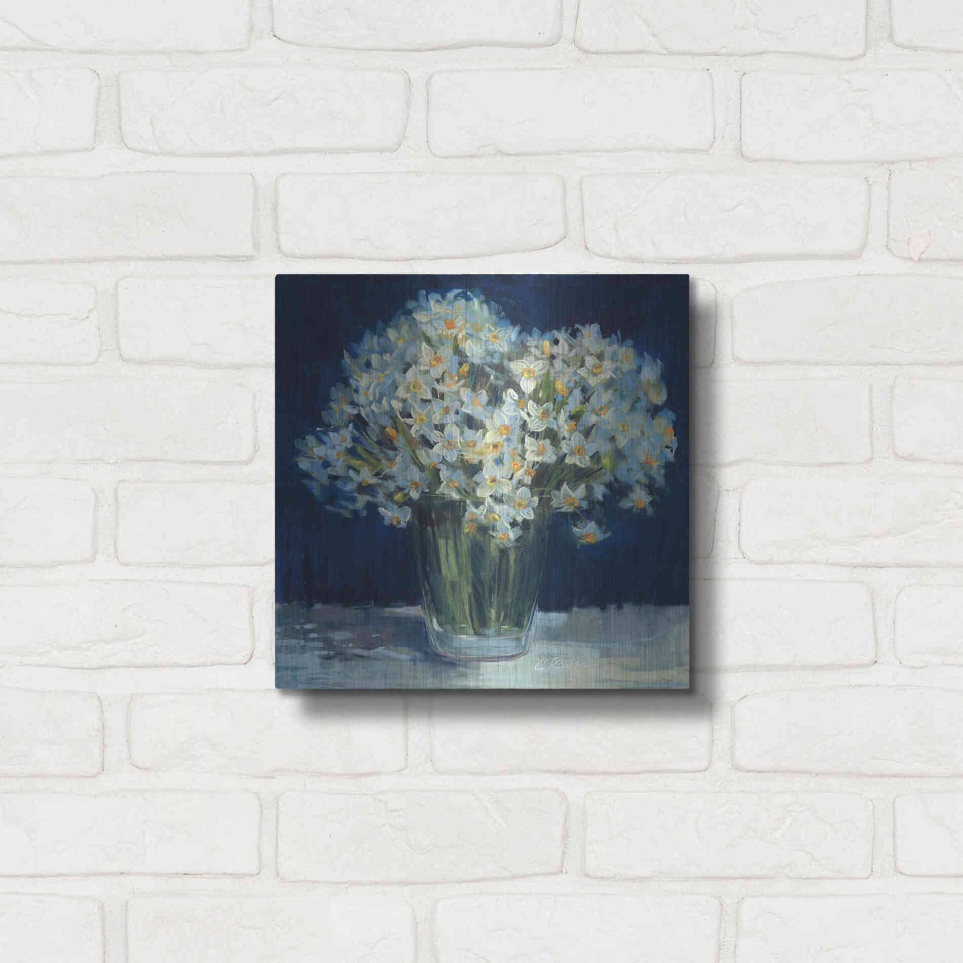 Luxe Metal Art 'Spring Twilight II V2' by Carol Rowan, Metal Wall Art,12x12