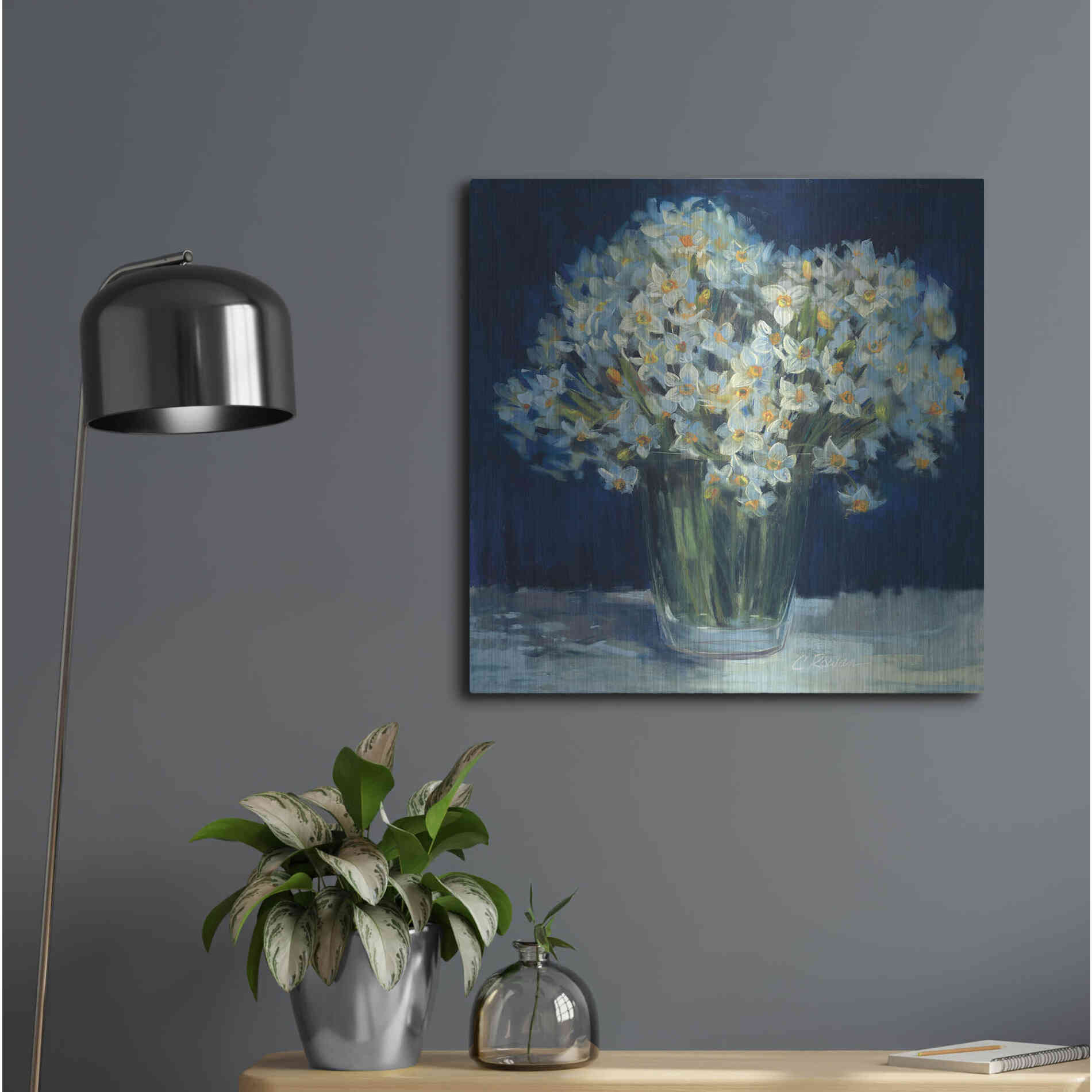 Luxe Metal Art 'Spring Twilight II V2' by Carol Rowan, Metal Wall Art,24x24