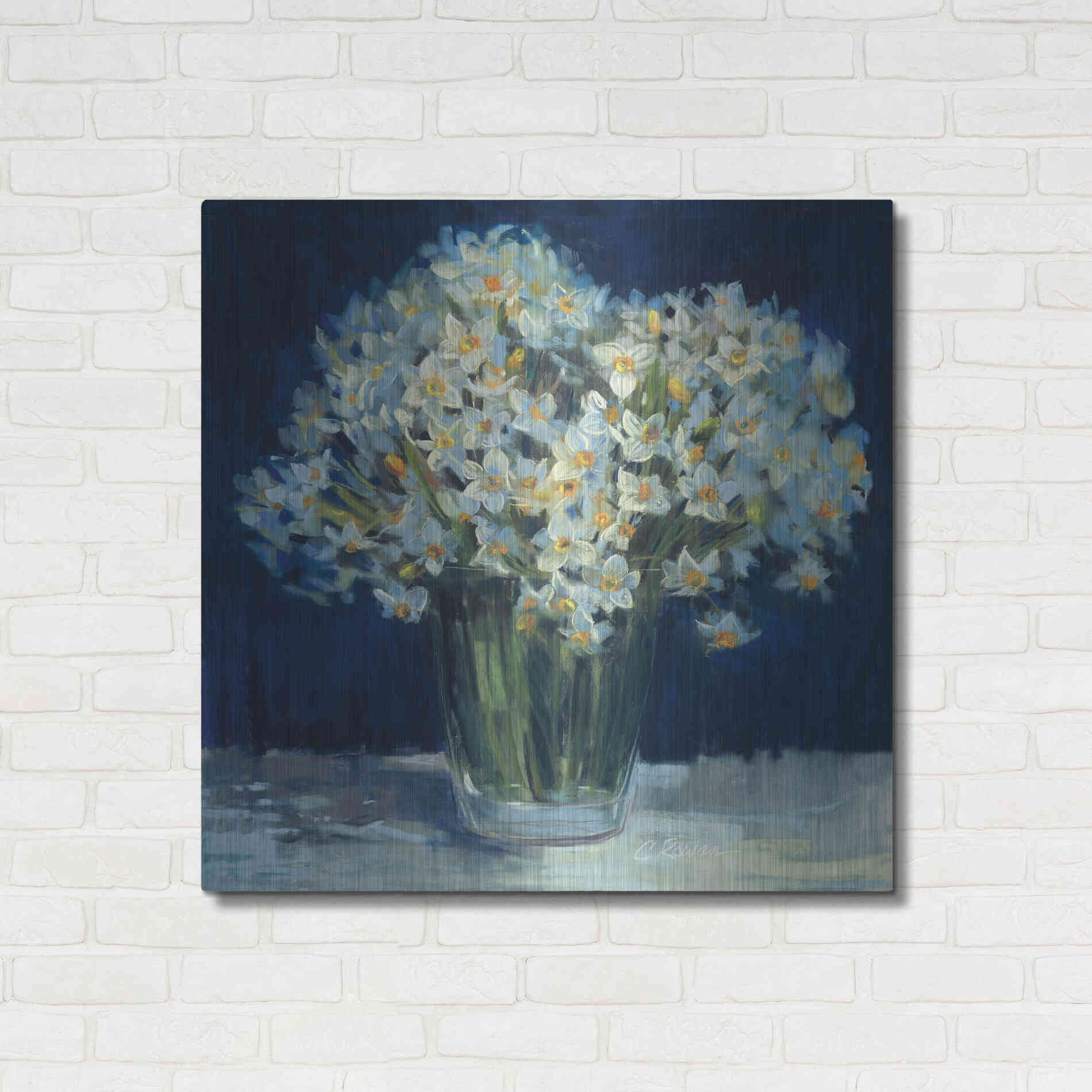 Luxe Metal Art 'Spring Twilight II V2' by Carol Rowan, Metal Wall Art,36x36