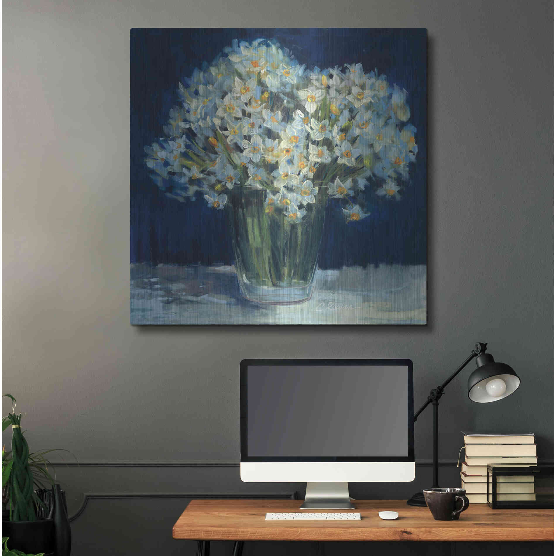 Luxe Metal Art 'Spring Twilight II V2' by Carol Rowan, Metal Wall Art,36x36