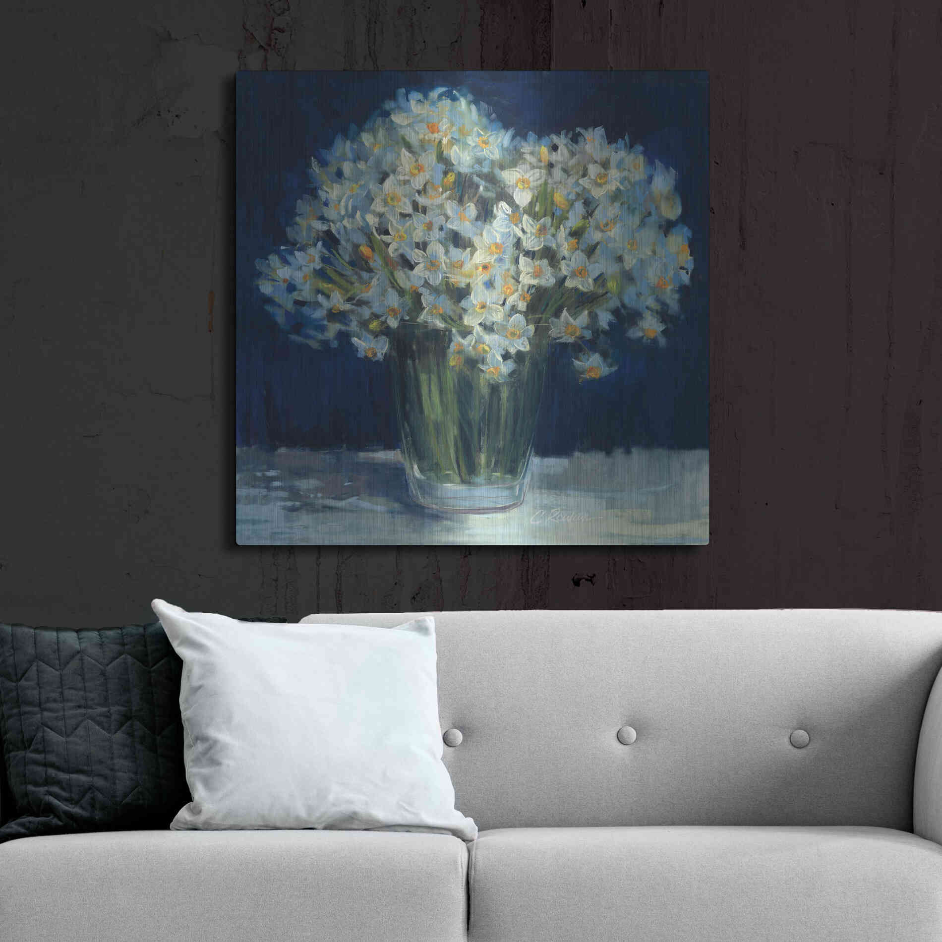 Luxe Metal Art 'Spring Twilight II V2' by Carol Rowan, Metal Wall Art,36x36