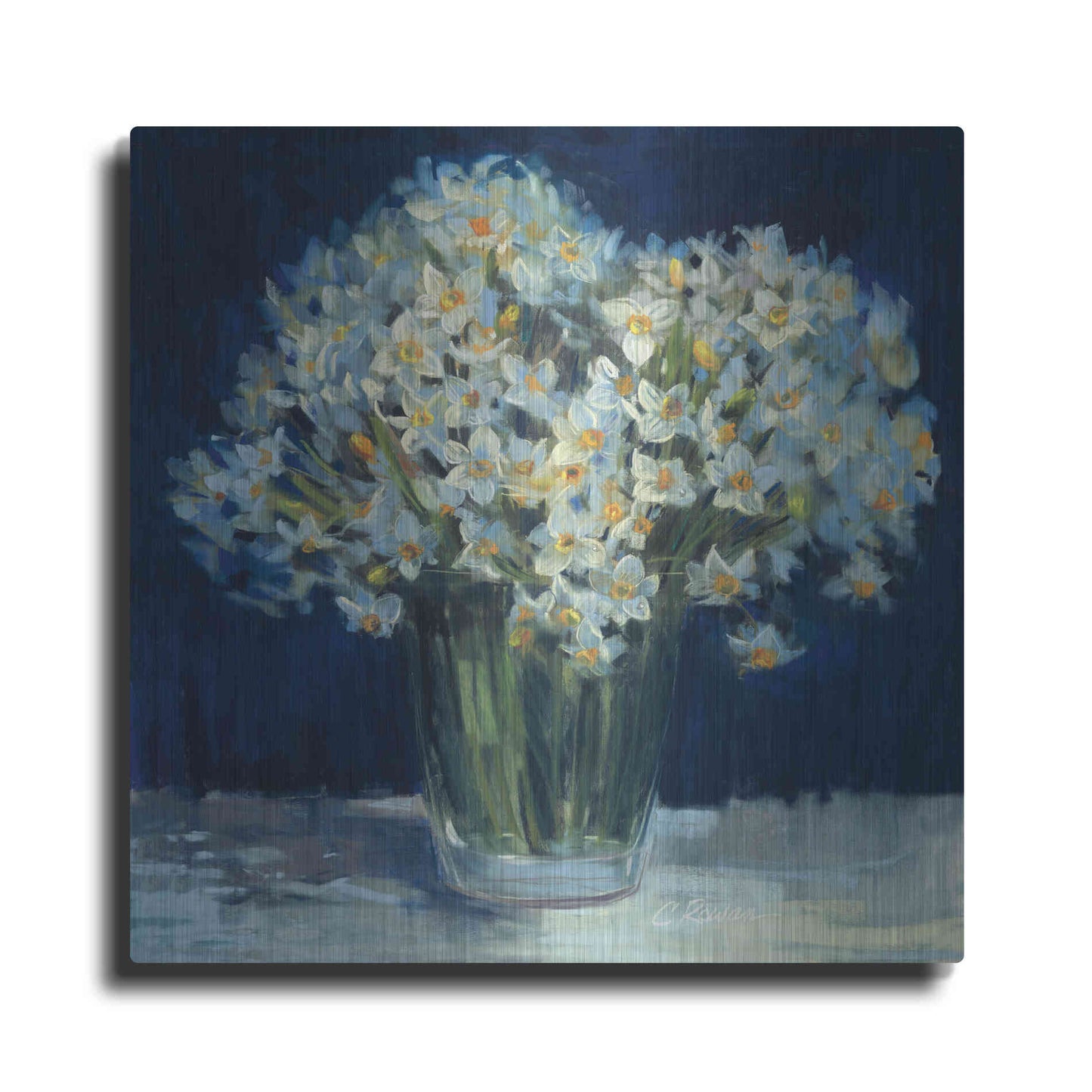 Luxe Metal Art 'Spring Twilight II V2' by Carol Rowan, Metal Wall Art