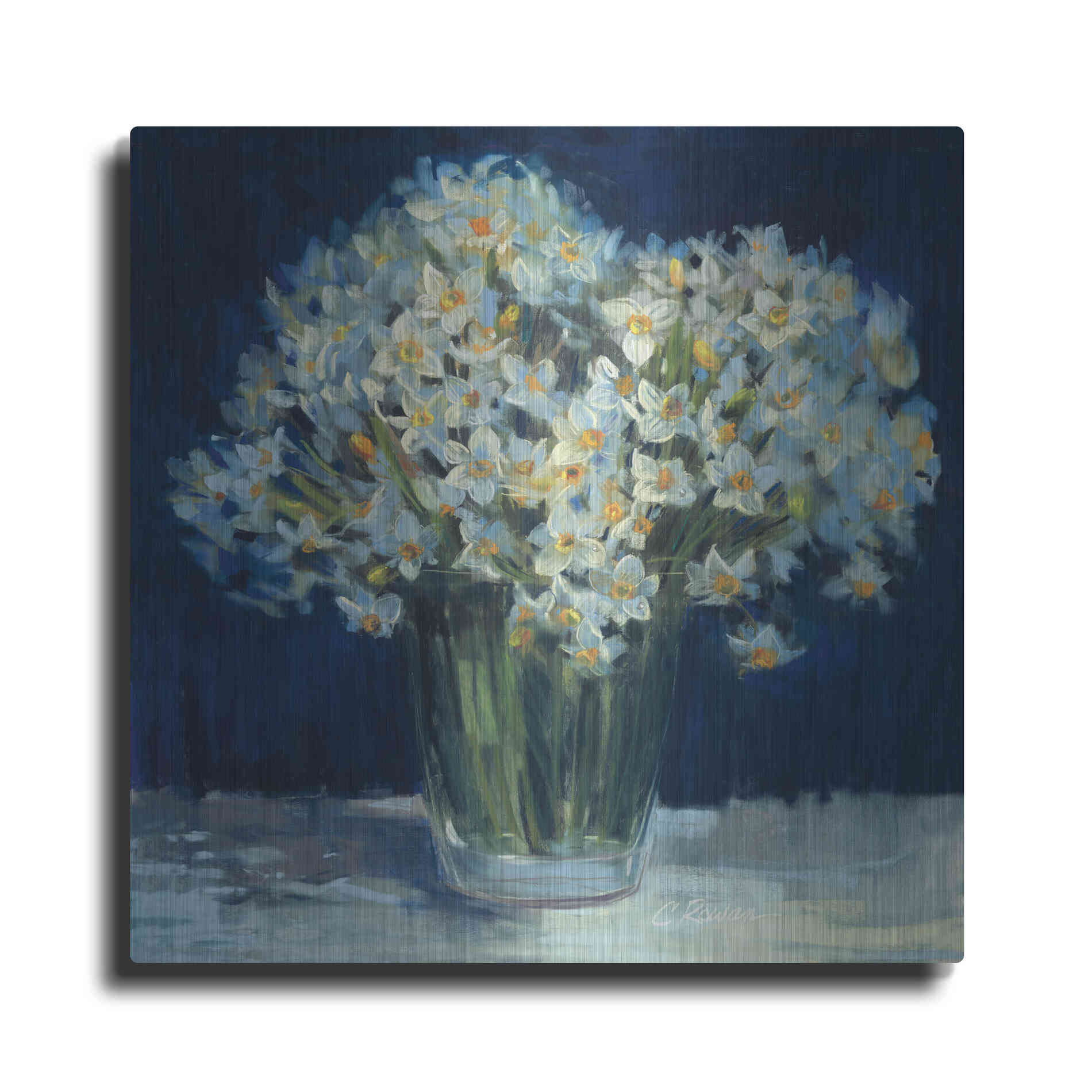 Luxe Metal Art 'Spring Twilight II V2' by Carol Rowan, Metal Wall Art