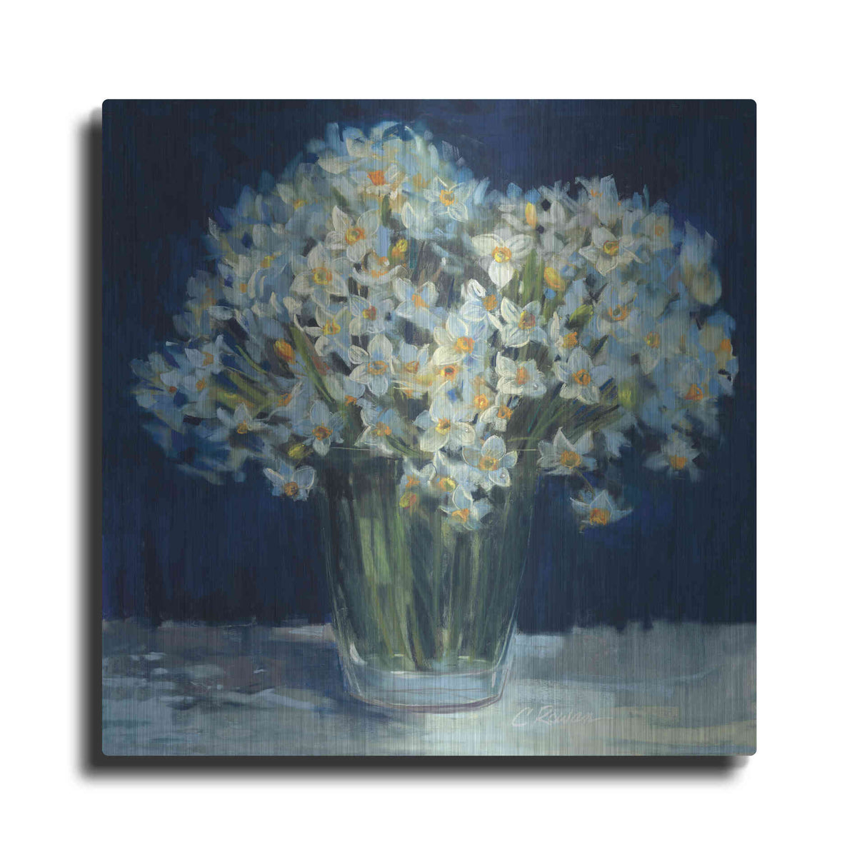 Luxe Metal Art 'Spring Twilight II V2' by Carol Rowan, Metal Wall Art