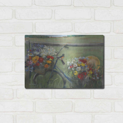 Luxe Metal Art 'Karens Bicycle' by Carol Rowan, Metal Wall Art,16x12