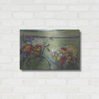 Luxe Metal Art 'Karens Bicycle' by Carol Rowan, Metal Wall Art,24x16