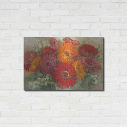 Luxe Metal Art 'Summer Gerbera Bouquet' by Carol Rowan, Metal Wall Art,36x24