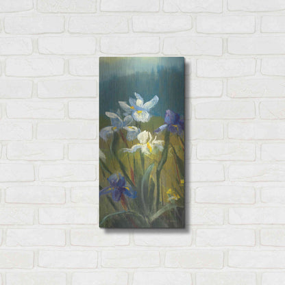 Luxe Metal Art 'Wild Iris III' by Carol Rowan, Metal Wall Art,12x24