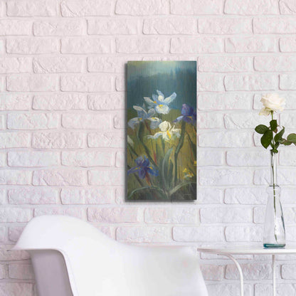 Luxe Metal Art 'Wild Iris III' by Carol Rowan, Metal Wall Art,12x24