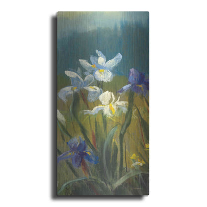 Luxe Metal Art 'Wild Iris III' by Carol Rowan, Metal Wall Art