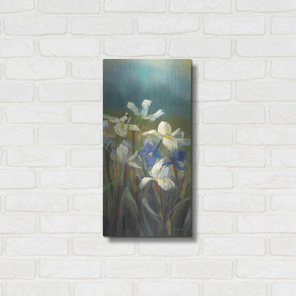 Luxe Metal Art 'Wild Iris II' by Carol Rowan, Metal Wall Art,12x24