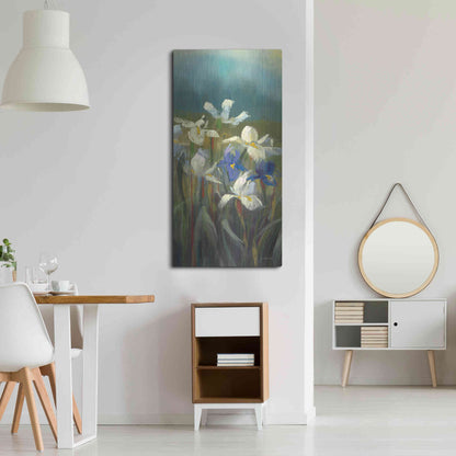 Luxe Metal Art 'Wild Iris II' by Carol Rowan, Metal Wall Art,24x48