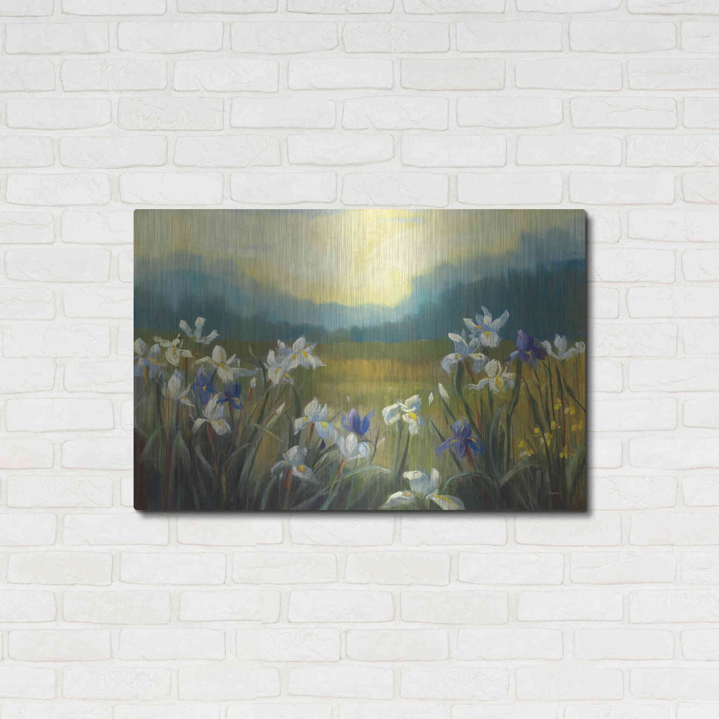Luxe Metal Art 'Wild Iris' by Carol Rowan, Metal Wall Art,36x24