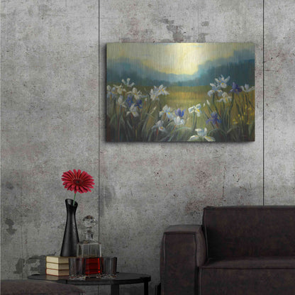 Luxe Metal Art 'Wild Iris' by Carol Rowan, Metal Wall Art,36x24