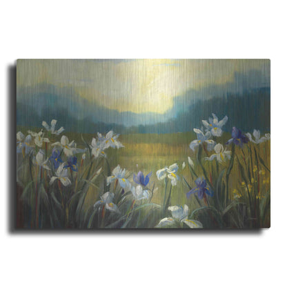Luxe Metal Art 'Wild Iris' by Carol Rowan, Metal Wall Art