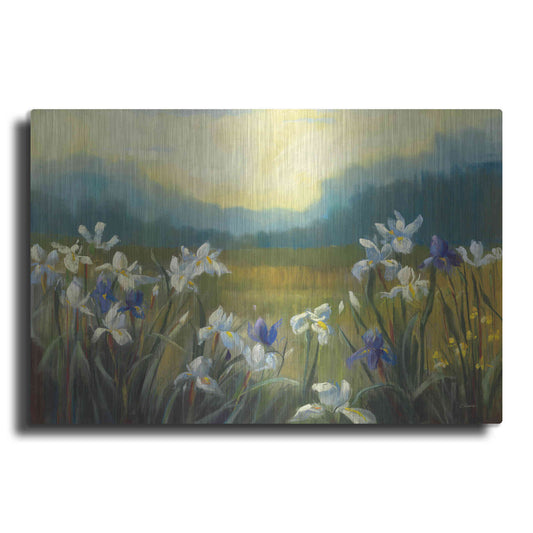 Luxe Metal Art 'Wild Iris' by Carol Rowan, Metal Wall Art
