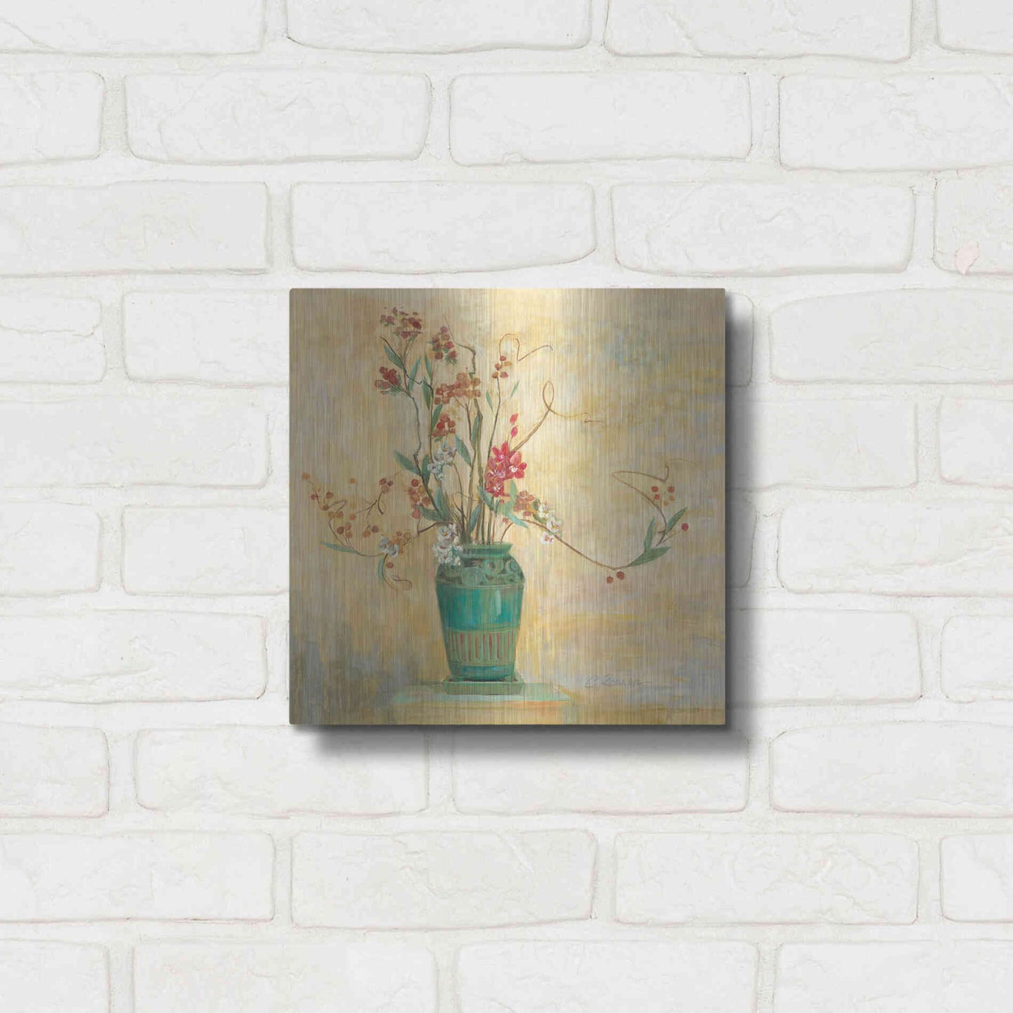 Luxe Metal Art 'Bittersweet I V2' by Carol Rowan, Metal Wall Art,12x12