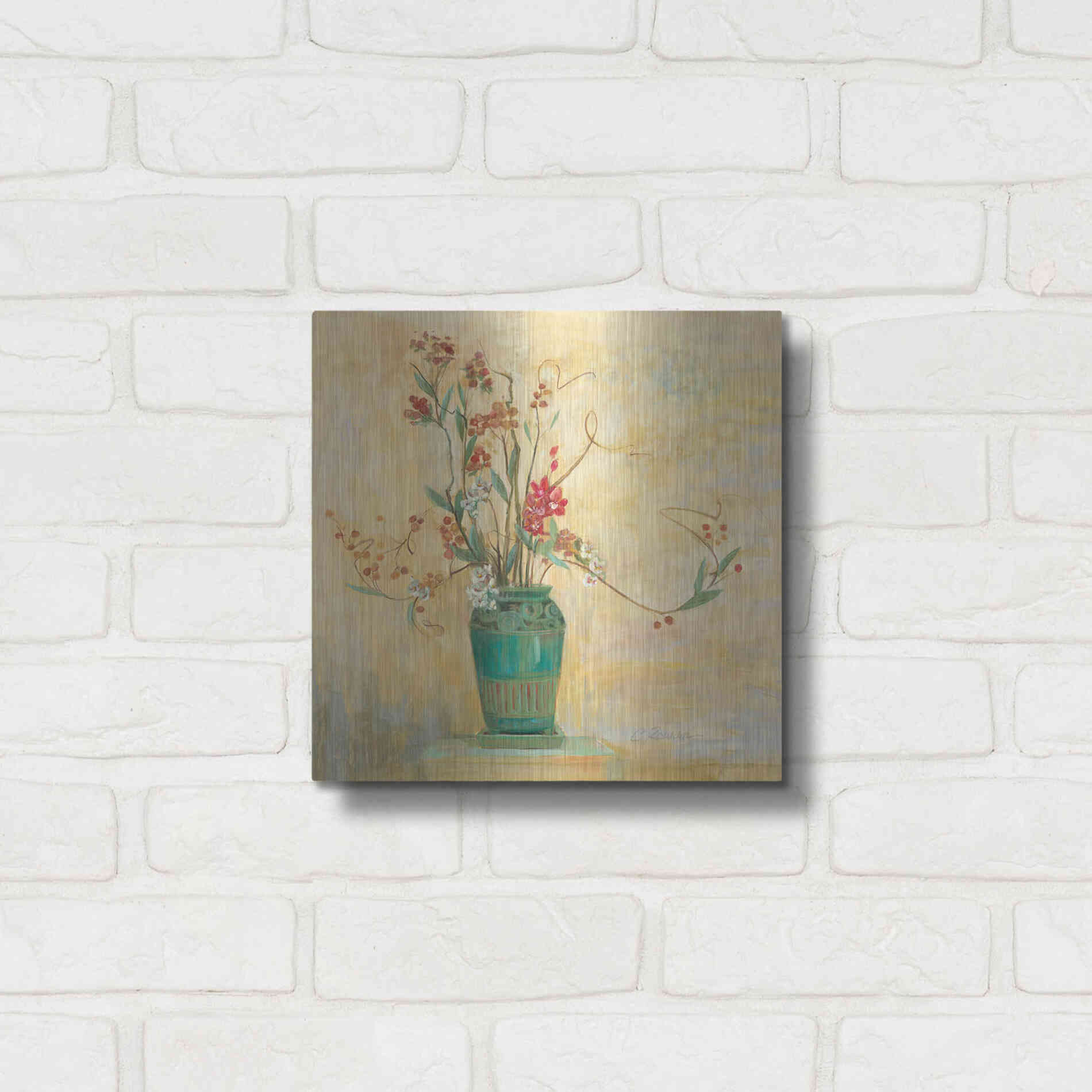 Luxe Metal Art 'Bittersweet I V2' by Carol Rowan, Metal Wall Art,12x12