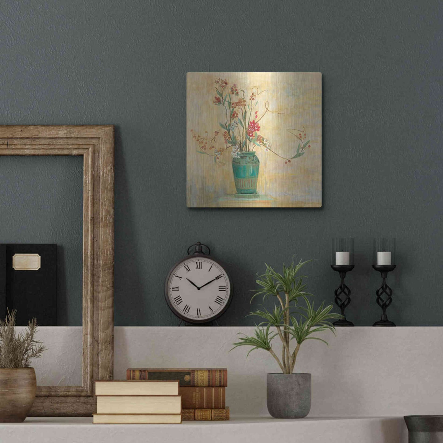 Luxe Metal Art 'Bittersweet I V2' by Carol Rowan, Metal Wall Art,12x12