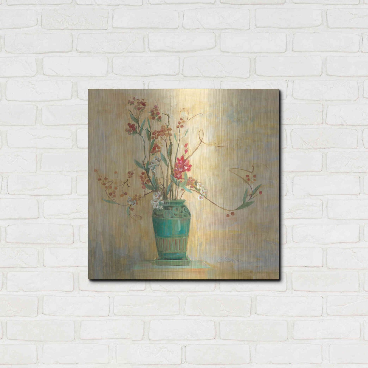 Luxe Metal Art 'Bittersweet I V2' by Carol Rowan, Metal Wall Art,24x24