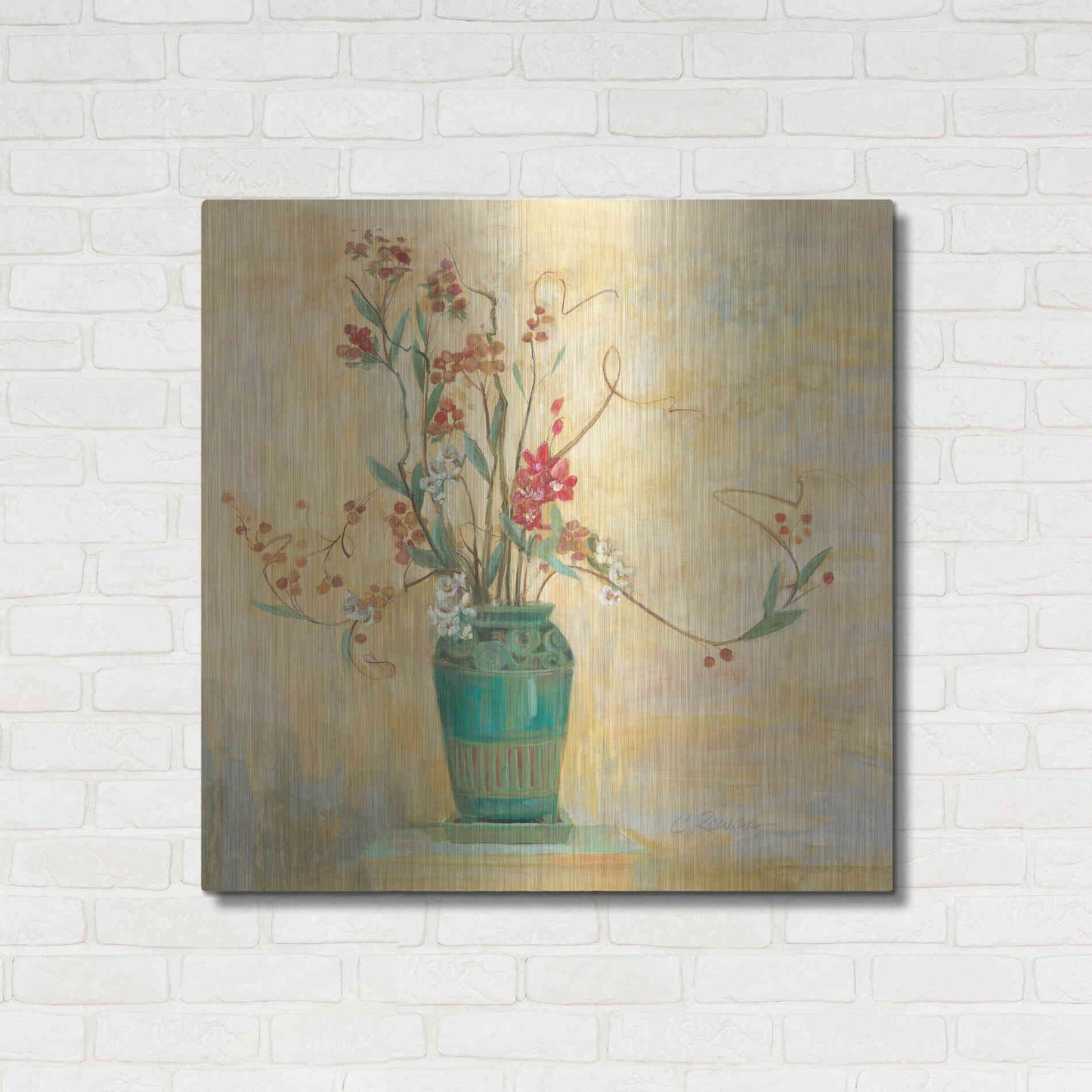 Luxe Metal Art 'Bittersweet I V2' by Carol Rowan, Metal Wall Art,36x36