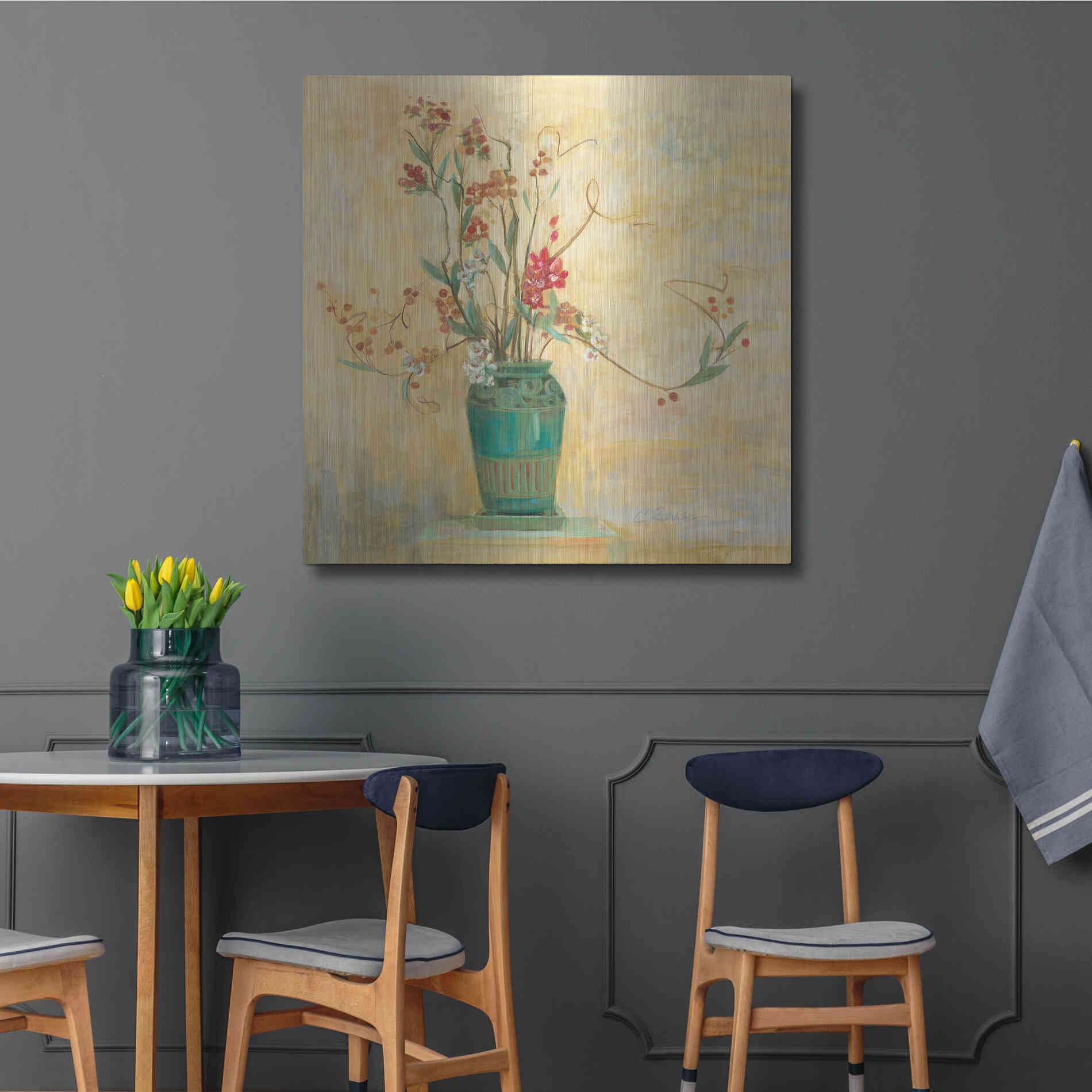 Luxe Metal Art 'Bittersweet I V2' by Carol Rowan, Metal Wall Art,36x36