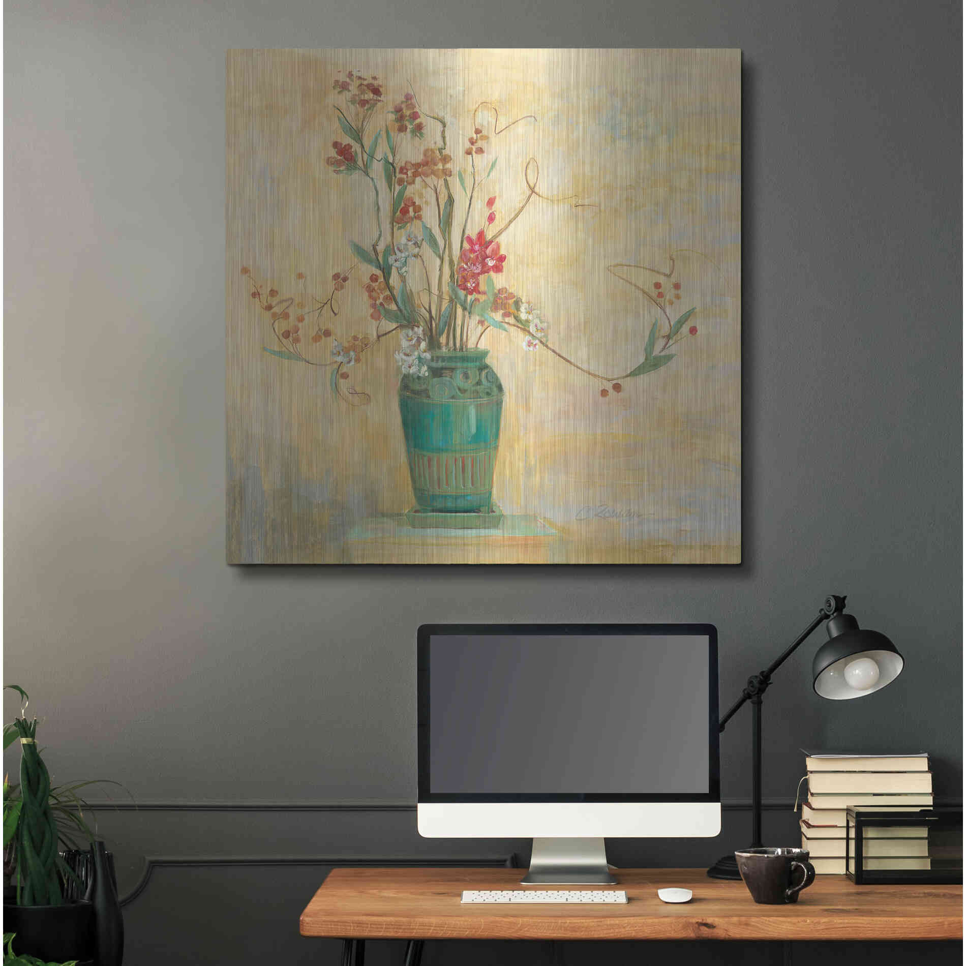 Luxe Metal Art 'Bittersweet I V2' by Carol Rowan, Metal Wall Art,36x36