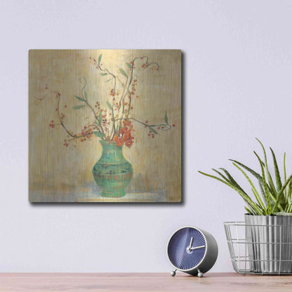 Luxe Metal Art 'Bittersweet II V2' by Carol Rowan, Metal Wall Art,12x12