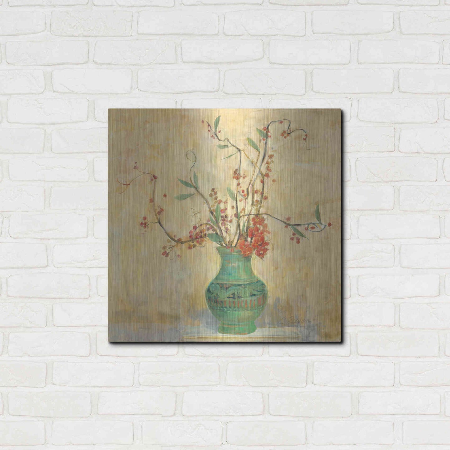 Luxe Metal Art 'Bittersweet II V2' by Carol Rowan, Metal Wall Art,24x24