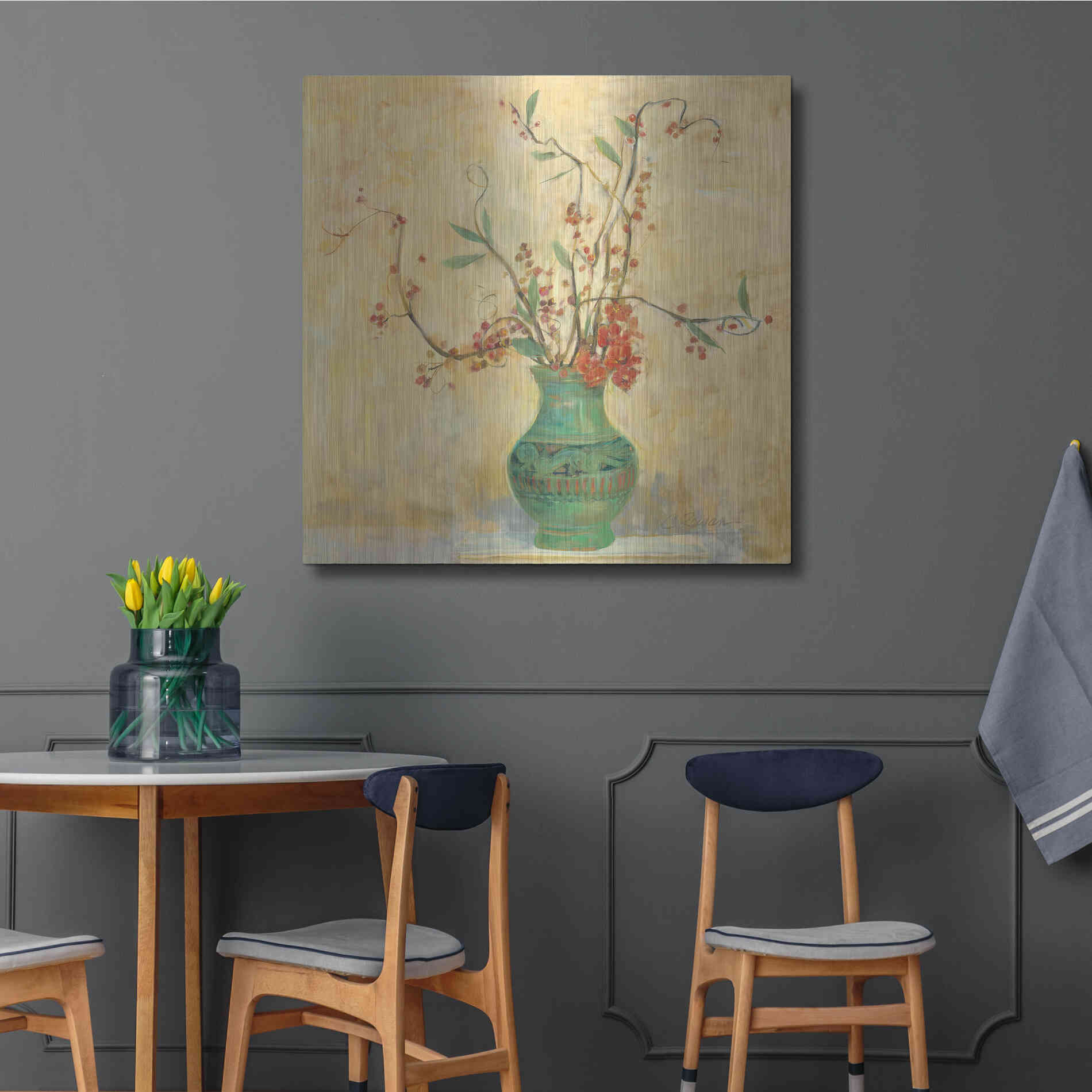 Luxe Metal Art 'Bittersweet II V2' by Carol Rowan, Metal Wall Art,36x36