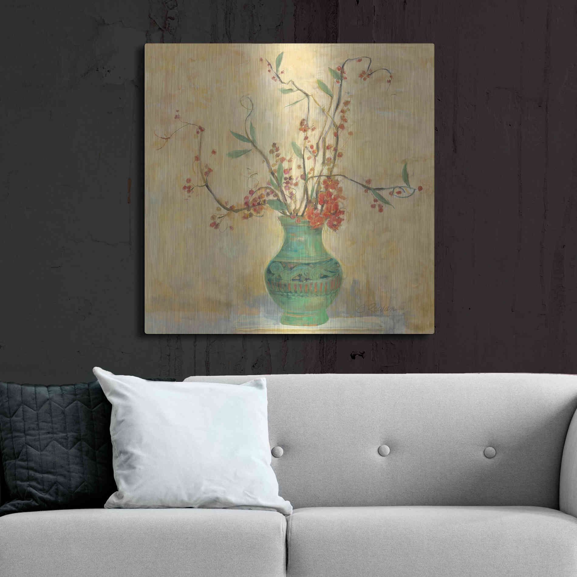 Luxe Metal Art 'Bittersweet II V2' by Carol Rowan, Metal Wall Art,36x36